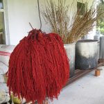 Red yarns dyed with madder root, Örselli, Manisa, Western Turkey, 2007